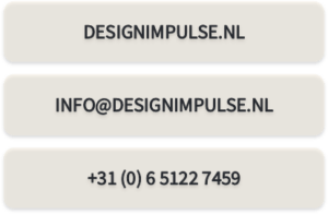 Address: designimpulse.nl, info@designimpulse.nl, and +31 (0) 6 5122 7459.